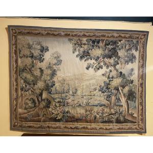 tapisserie Verdure d'Aubusson du 19° siècle