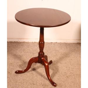 Petit Guéridon dit tea table En Acajou du début du 19° siècle