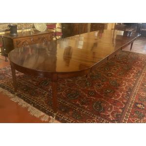 Louis XVI Period  Mahogany Dining Table With A Length Of 4m75