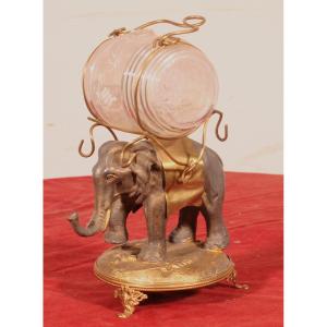 Cave à liqueur éléphant d'époque Napoléon III - 19° siècle