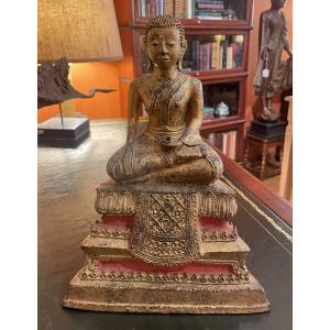 Gilded Bronze Buddha, Kingdom Of Siam—19th Century