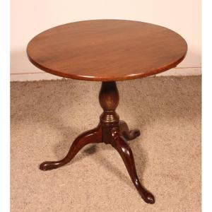 petite table tripode en acajou du début du 19° siècle