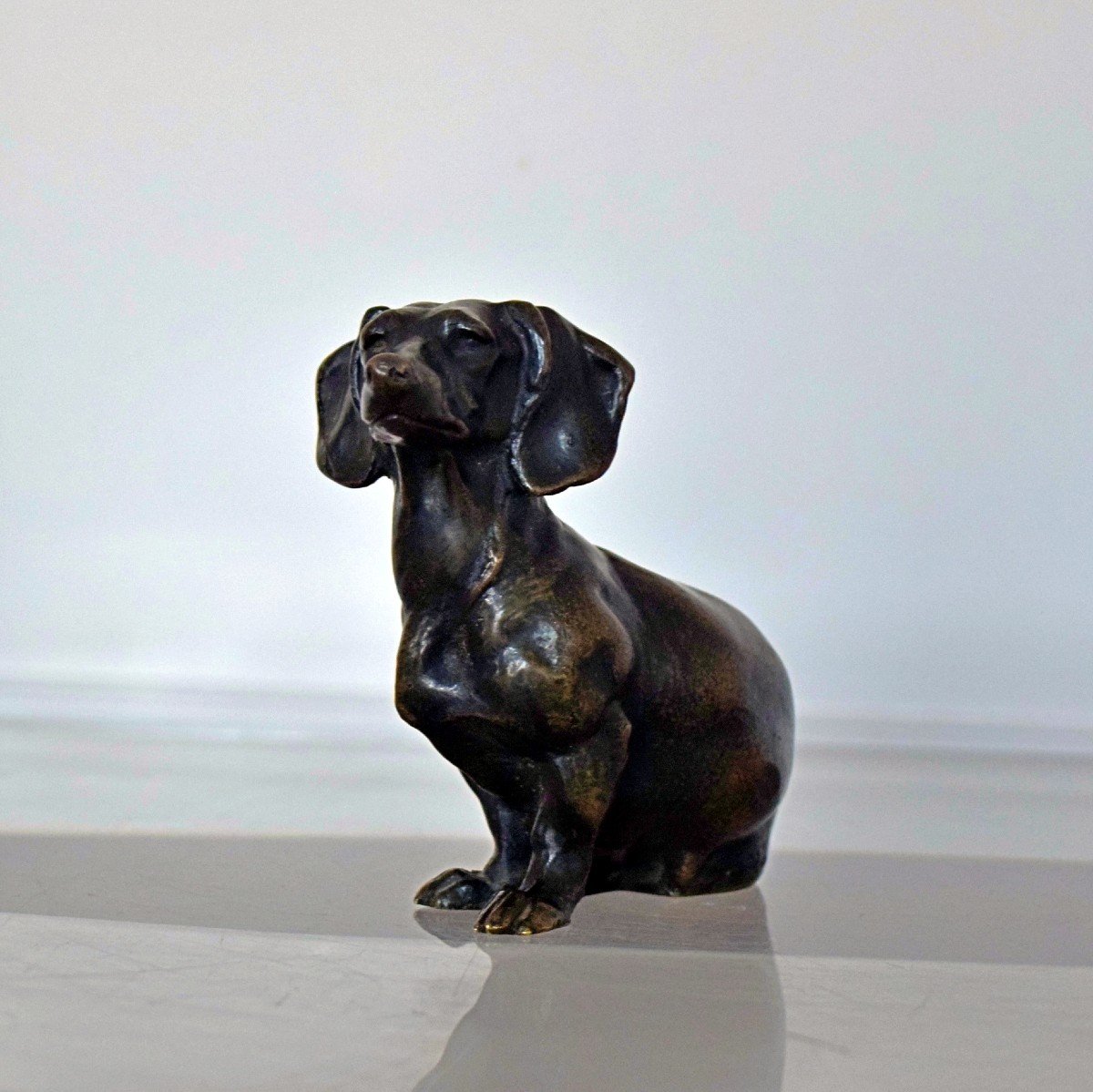 Bronze Dachshund By Edouard-marcel Sandoz-photo-6