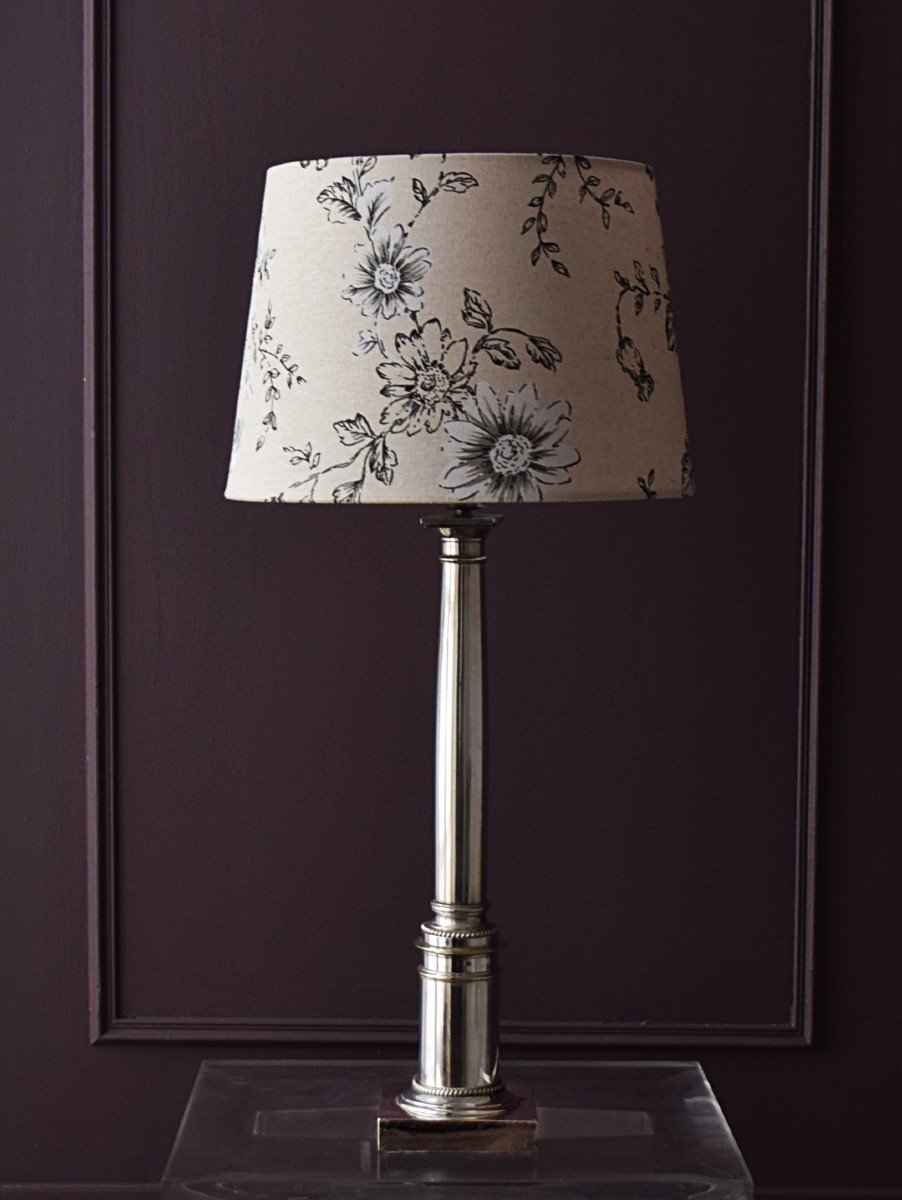 Silver Metal Column Lamp-photo-4
