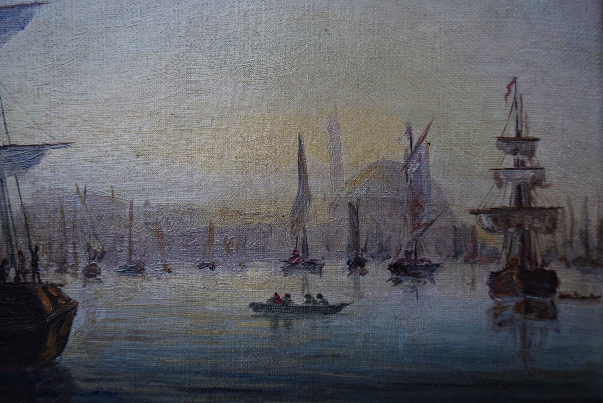 The Bosphorus Constantinople Navy Signed Dickens-photo-6