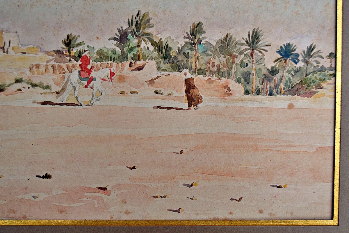 Aquarelles Algérie Bechar et Beni-Ounif par Gabriel Deneux 1906-photo-7