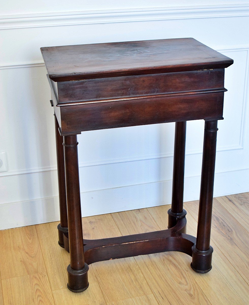 Mahogany Empire Worker Early 19th Century-photo-5