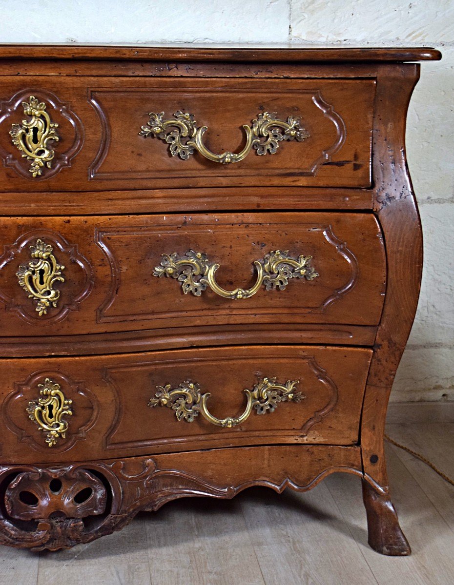 Lyonnaise Chest Of Drawers In 18th Century Walnut-photo-4