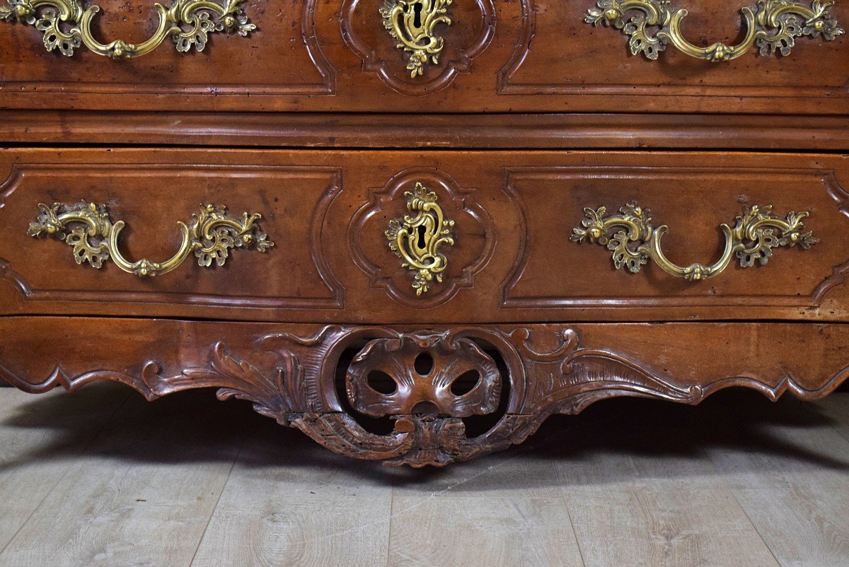 Lyonnaise Chest Of Drawers In 18th Century Walnut-photo-1