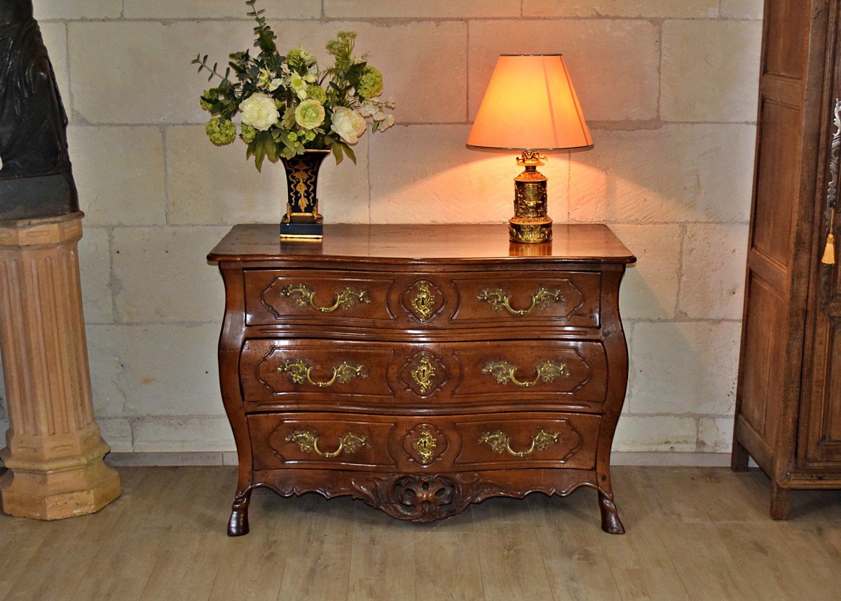 Lyonnaise Chest Of Drawers In 18th Century Walnut-photo-7