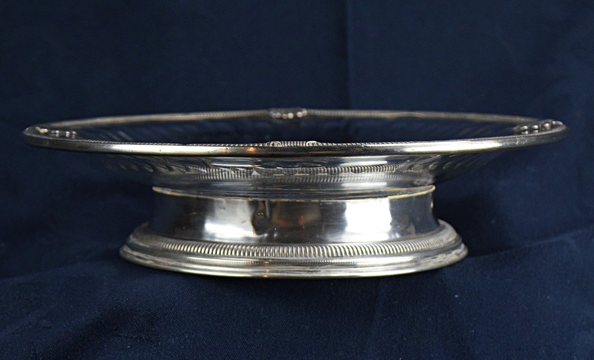 Pair Of 19th Century Crystal And Solid Silver Display Cups-photo-6