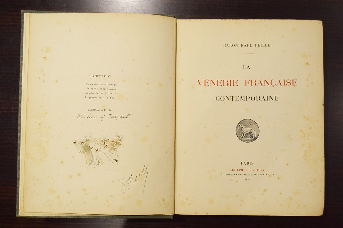 La Vénerie française contemporaine Karl Reille 1914 Adolphe Le Goupy éditeur-photo-2