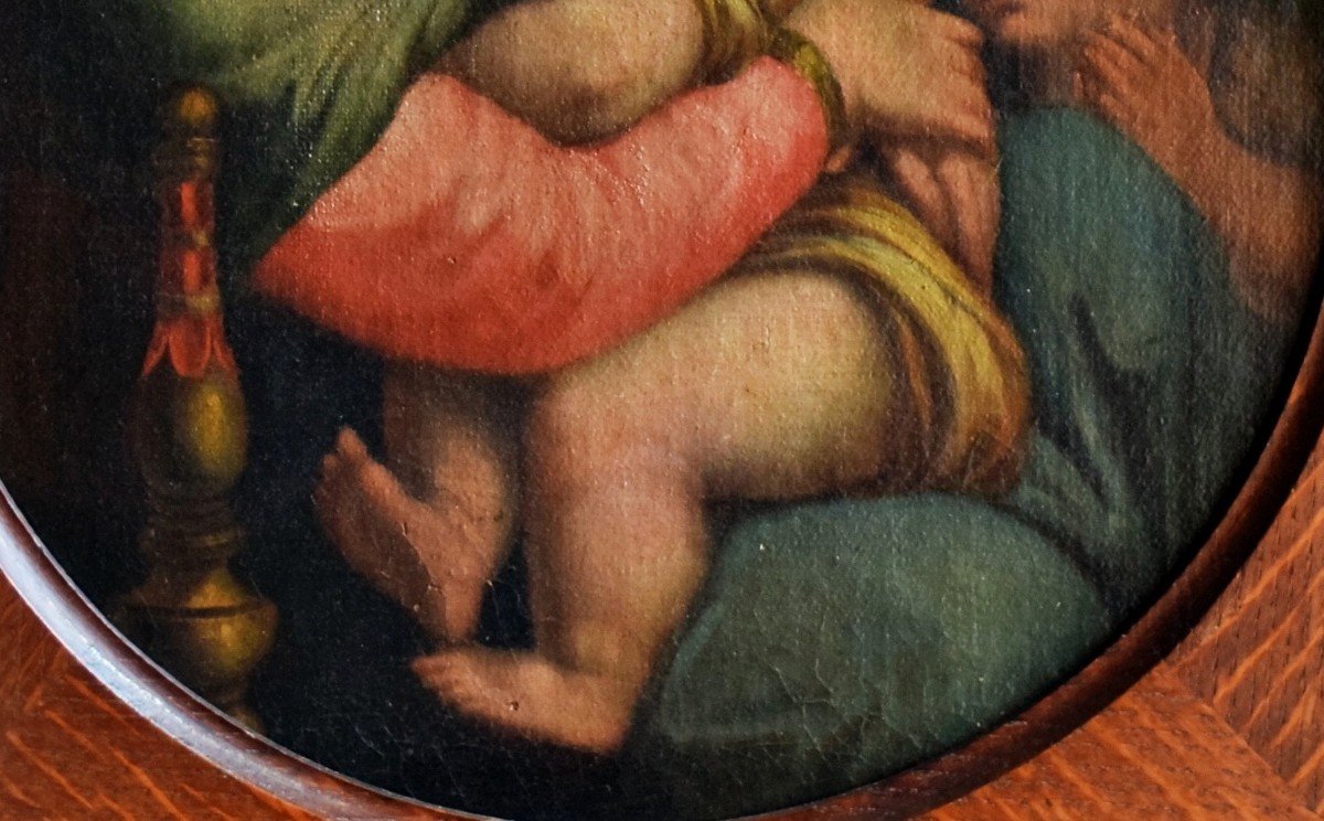 La Vierge à la Chaise d'après Raphaël XIXè-photo-4