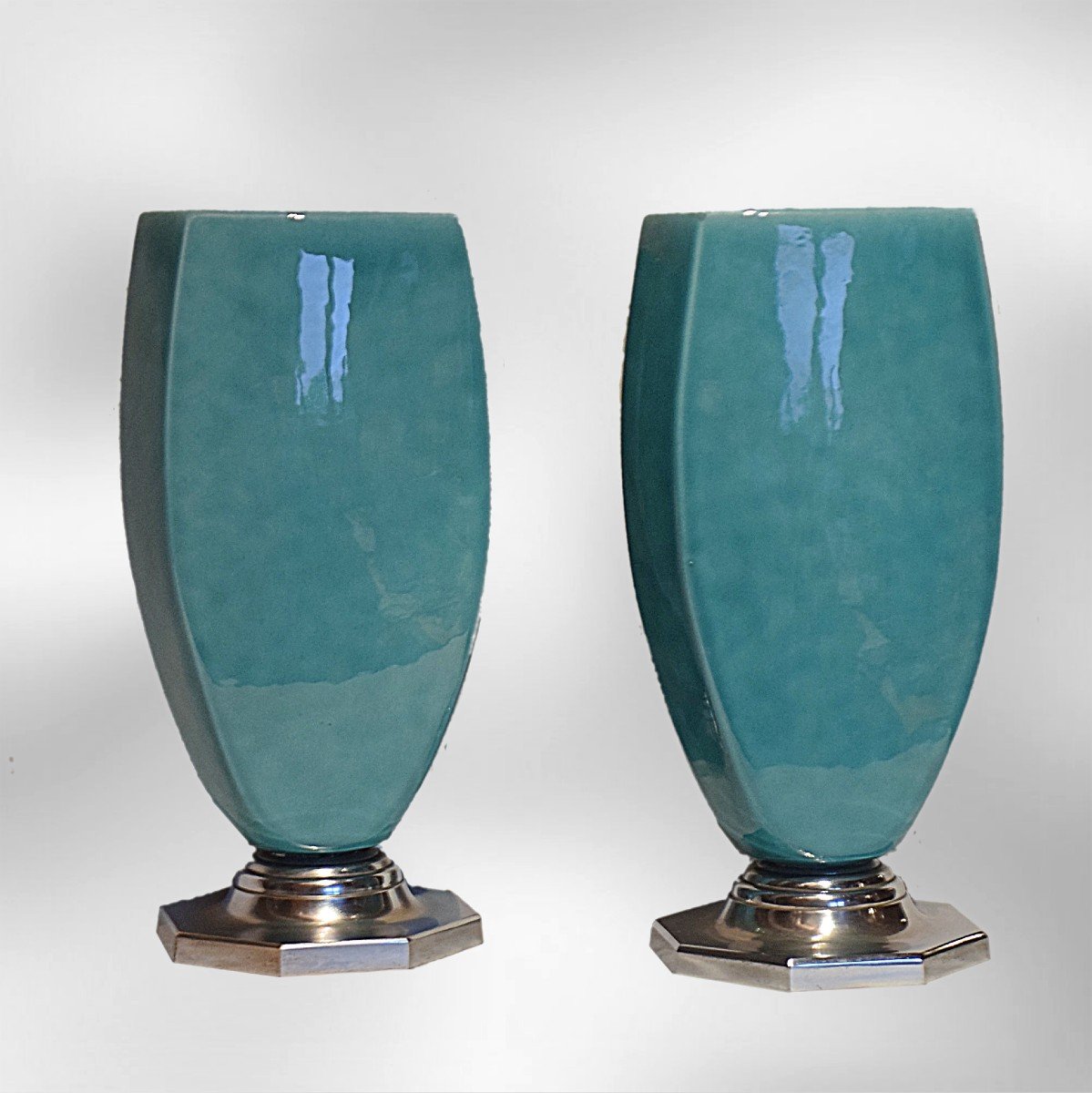 Pair Of Art Deco Vases Paul Milet Sèvres Millet-photo-4