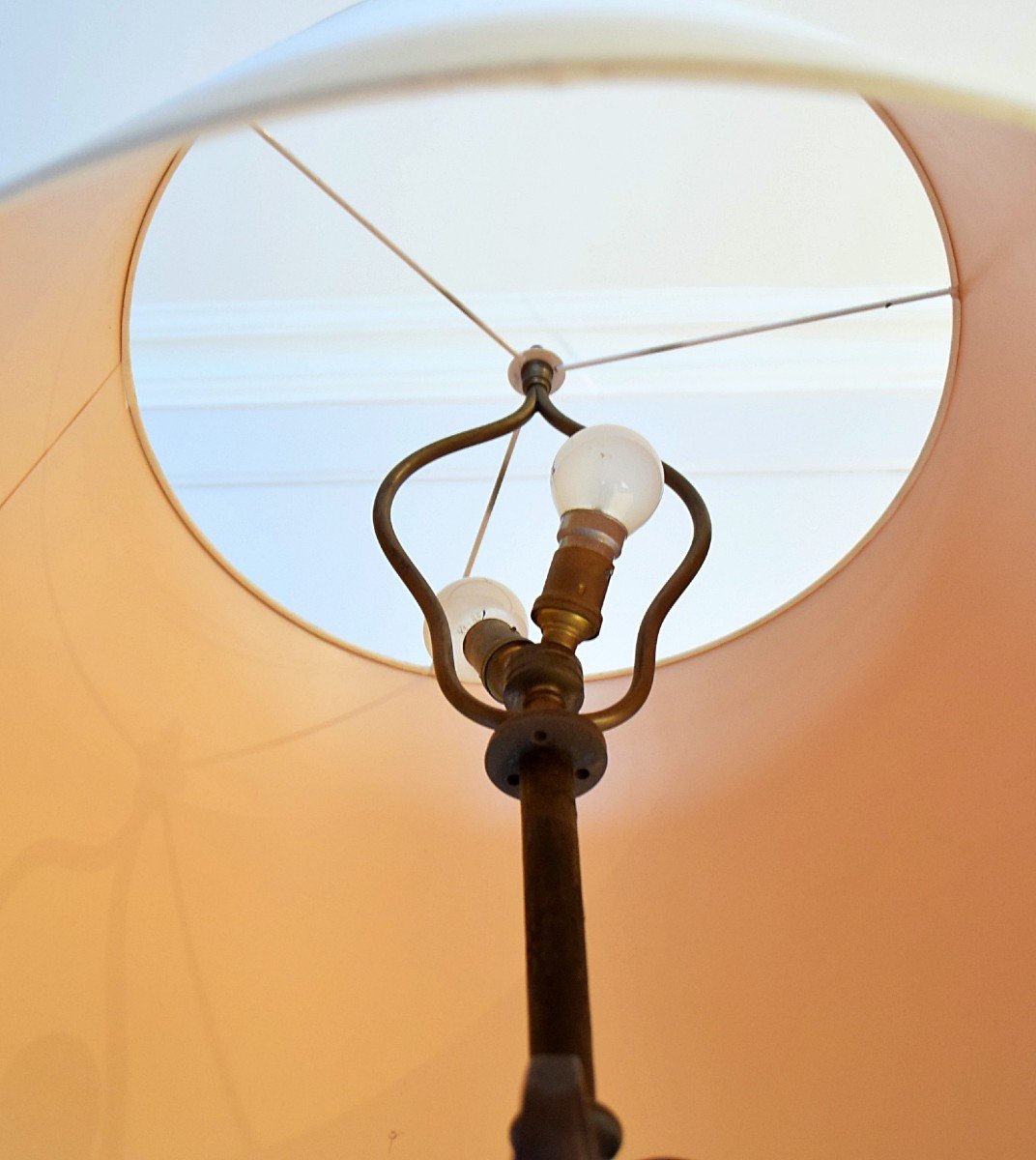 Lampadaire en fer forg&eacute; 1950-photo-8