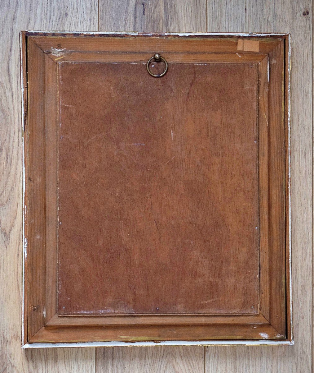 Miroir en bois doré Circa 1950-photo-4