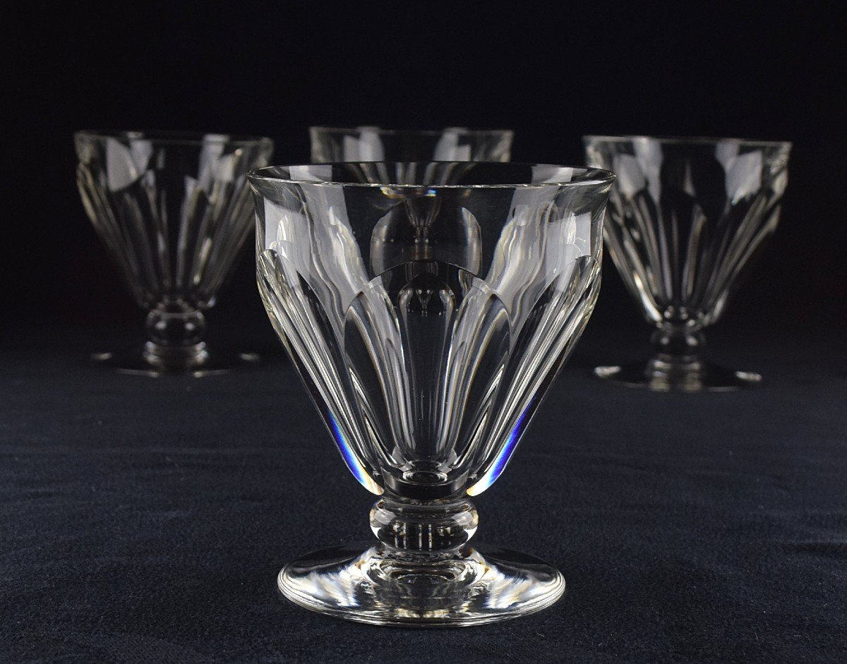 Quatre verres &agrave; eau Baccarat Talleyrand S&eacute;rie Harcourt-photo-3