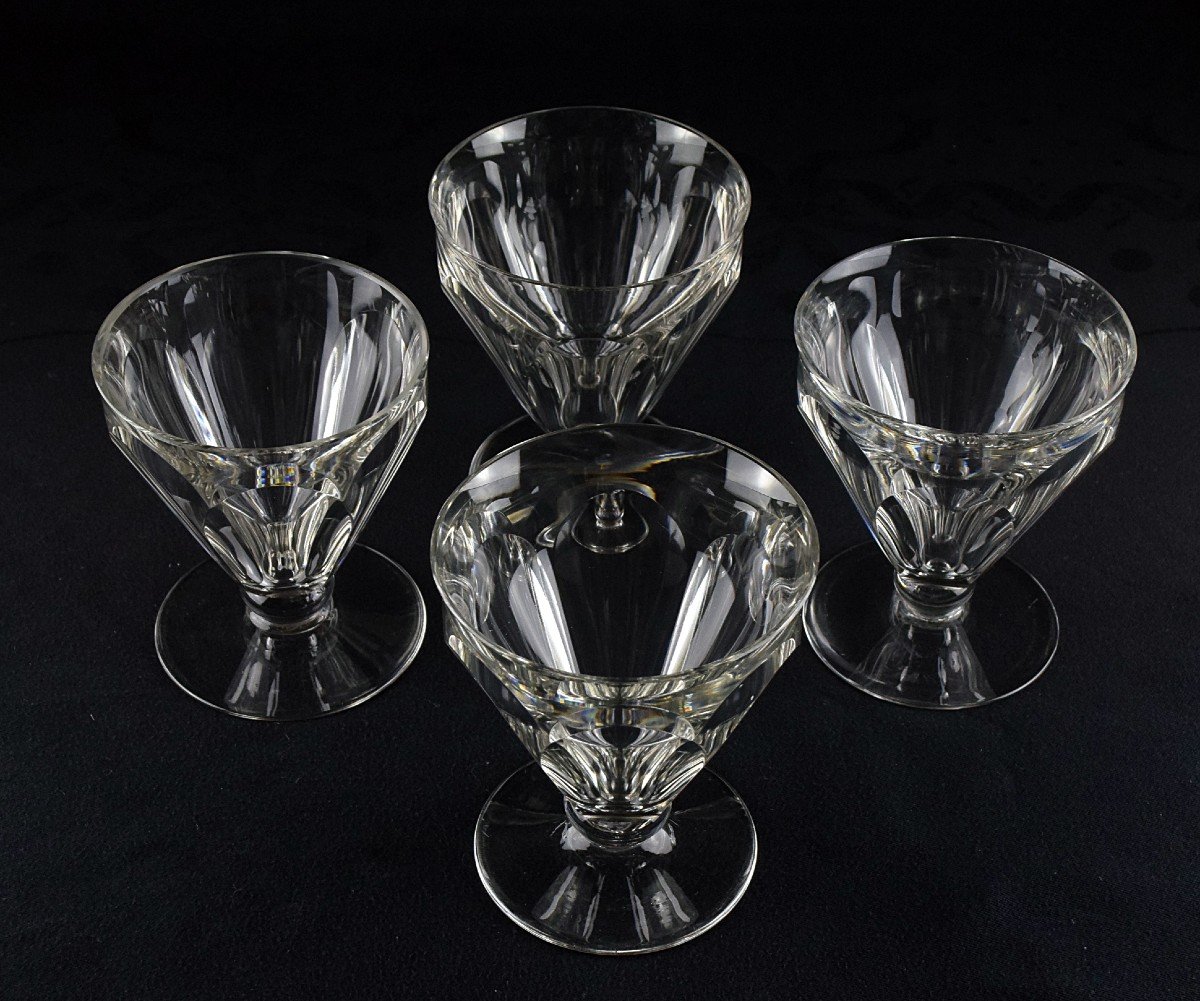Quatre verres &agrave; eau Baccarat Talleyrand S&eacute;rie Harcourt-photo-1