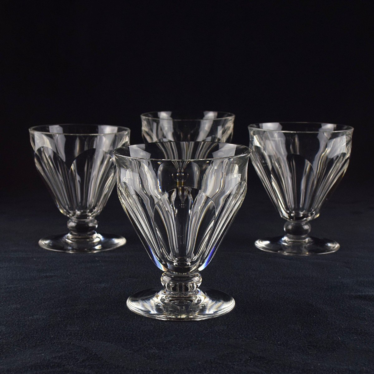Quatre verres &agrave; eau Baccarat Talleyrand S&eacute;rie Harcourt