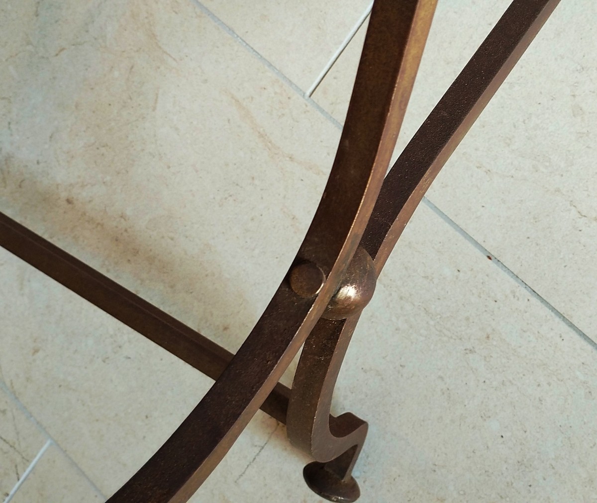 Set Of Six Wrought Iron Chairs-photo-4