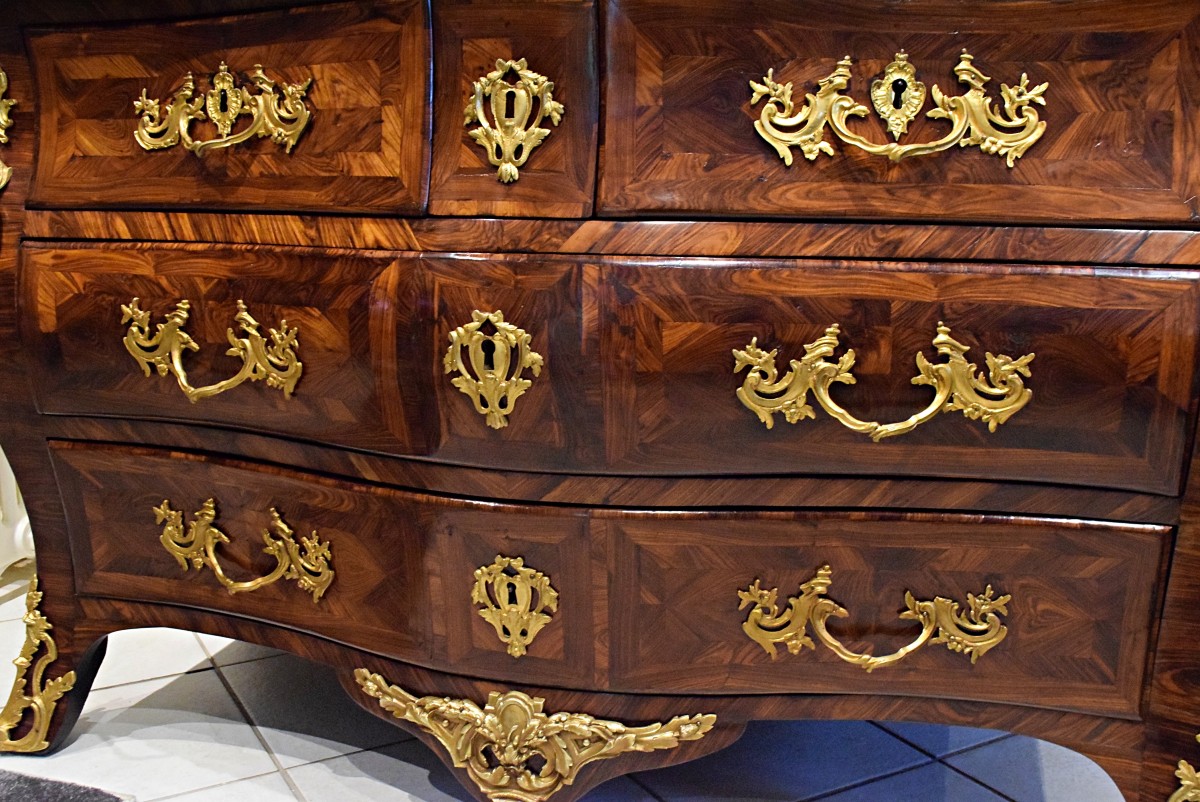 Tomb Chest Of Drawers Louis Delaitre Stamp Bronzes With Crowned “c” 18th Century-photo-4