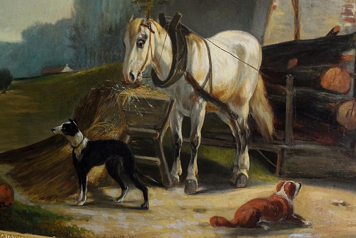 Jules Jacques Veyrassat 1846 Stop At The Tavern-photo-3
