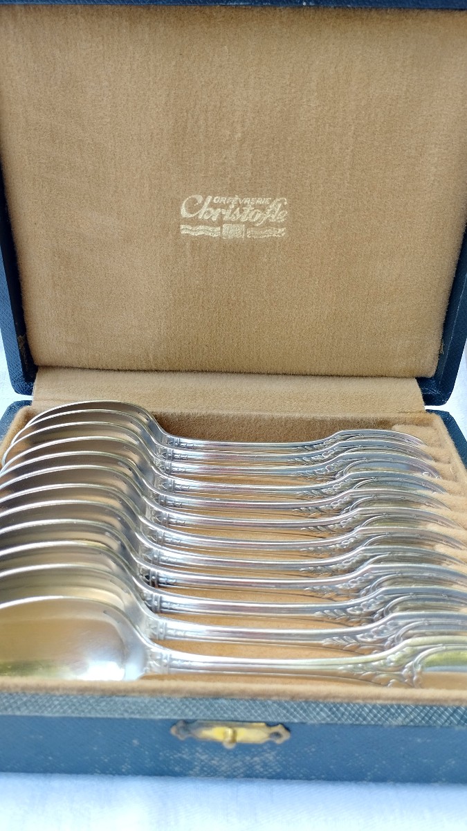 Ménagère Christofle Marie-Antoinette 12 couverts 36 pièces en métal argenté-photo-6