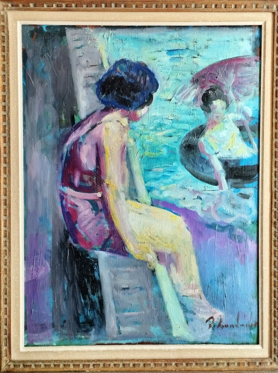 Nabi Painting The Bathers By Patrice Landauer-photo-2