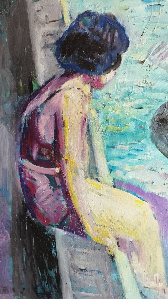 Nabi Painting The Bathers By Patrice Landauer-photo-1