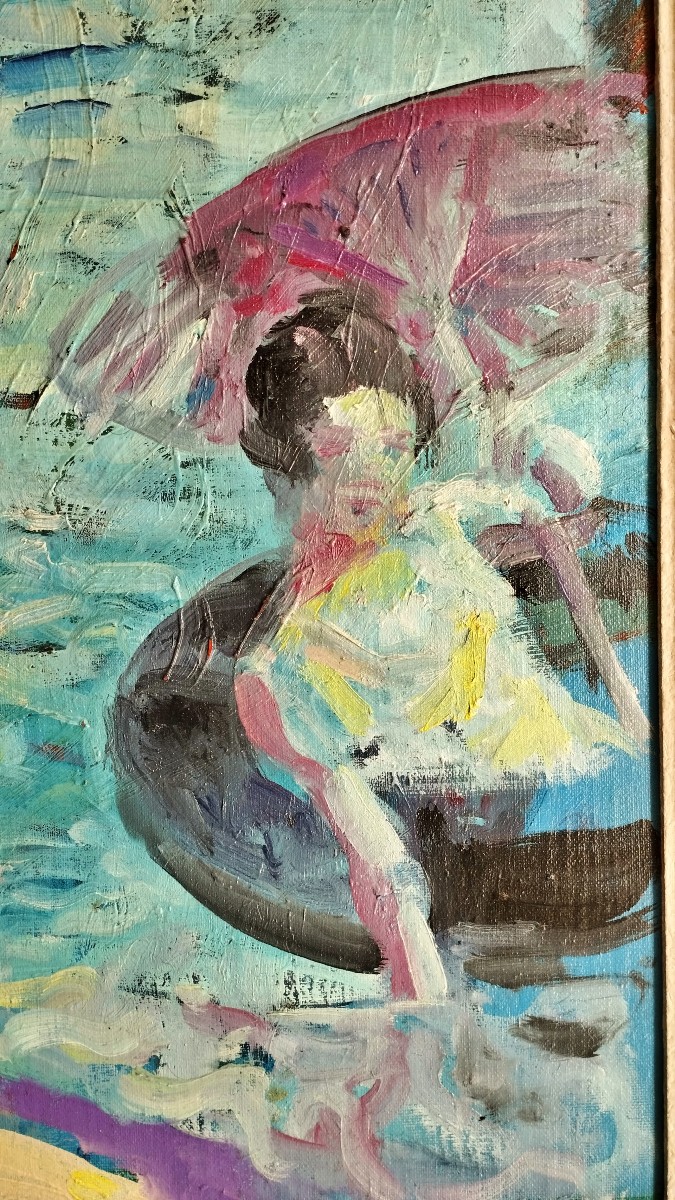 Nabi Painting The Bathers By Patrice Landauer-photo-2