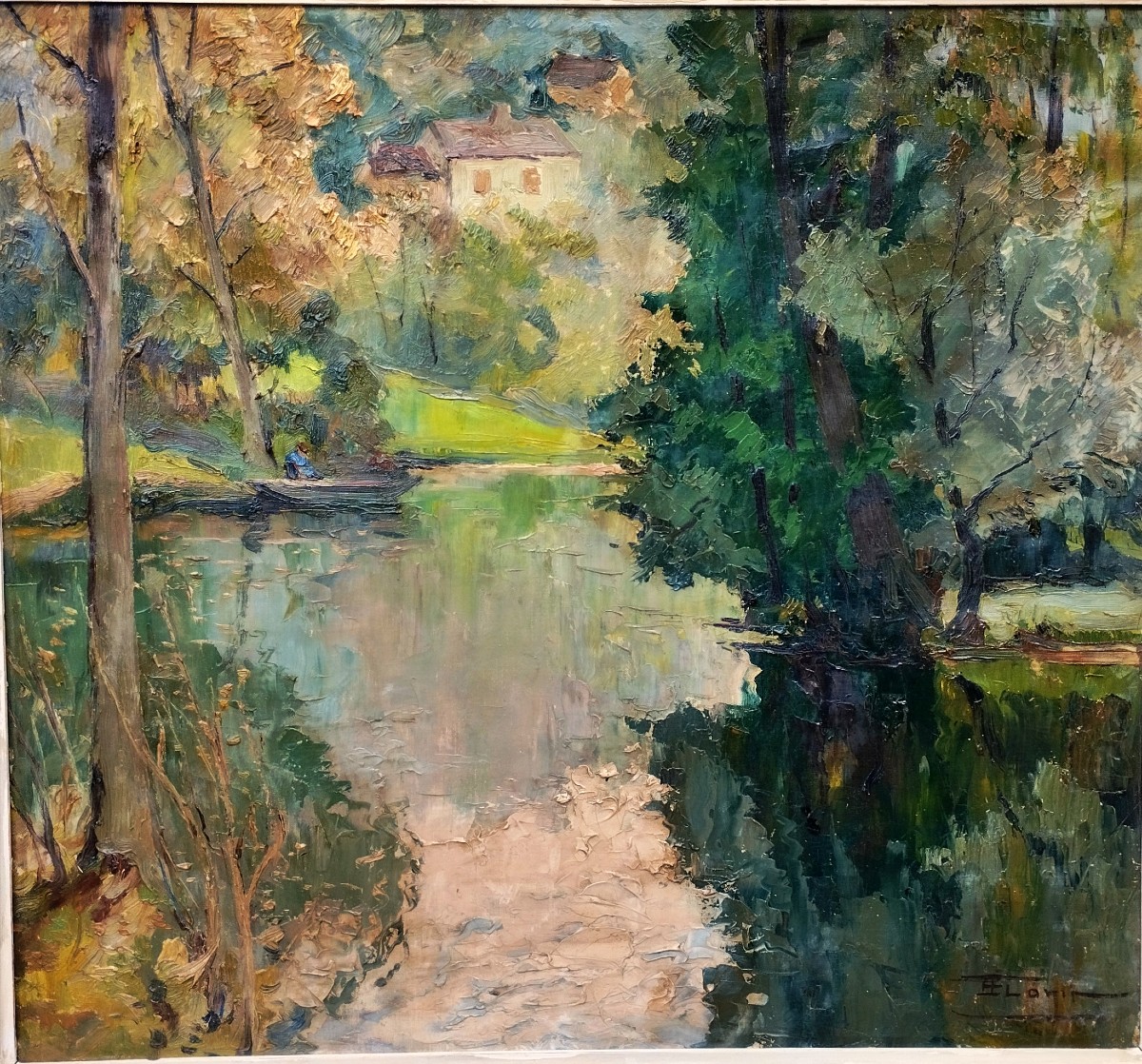 Bord de la Vézère  Dordogne par François Florit Début XXème-photo-2