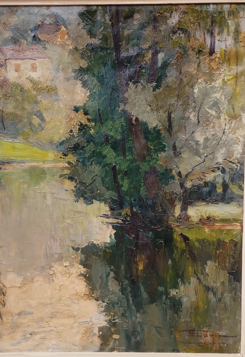 Bord de la Vézère  Dordogne par François Florit Début XXème-photo-2