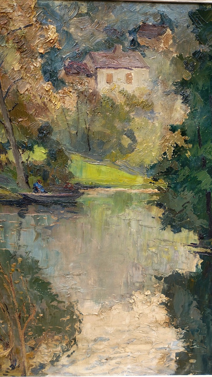 Bord de la Vézère  Dordogne par François Florit Début XXème-photo-3