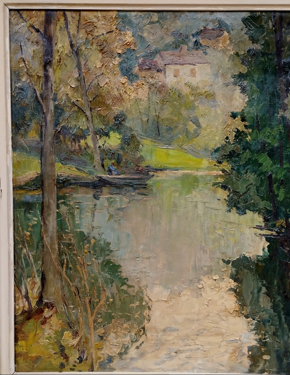 Bord de la Vézère  Dordogne par François Florit Début XXème-photo-4