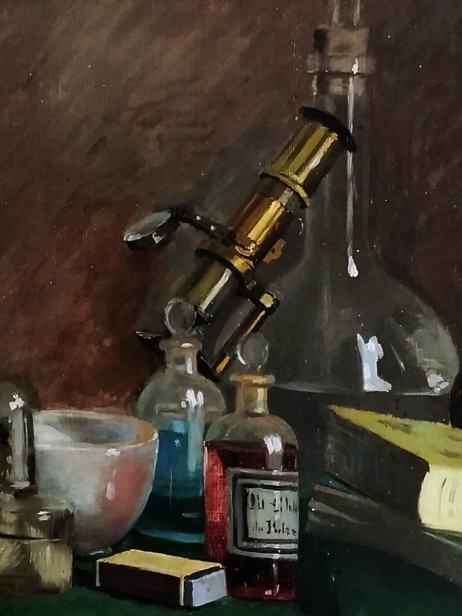 Le cabinet du chimiste par Gustave Deflin 1897-photo-4