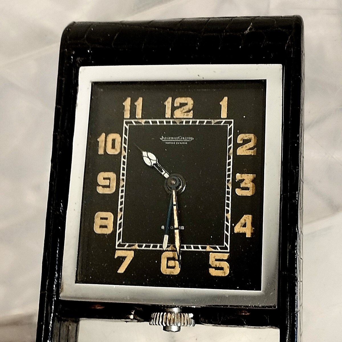 Pendulette R&eacute;veil Jaeger Lecoultre Mod&egrave;le Ados 8 jours Ann&eacute;es 30 Art d&eacute;co Jaeger-Lecoultre-photo-4