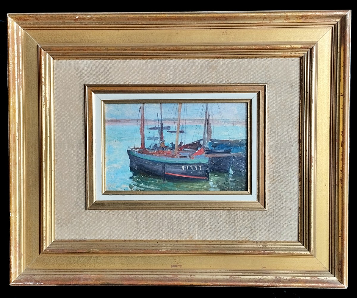 Armand Vergeaud Fishing Boats At The Dock -photo-2