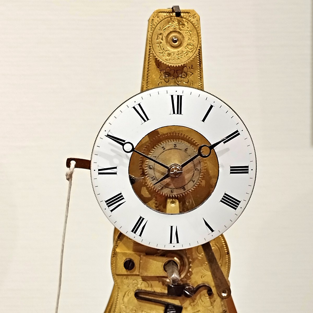 Skeleton Clock Making Napoleon III Alarm Clock. Honorable Mentions. Exhibitions Paris London-photo-3