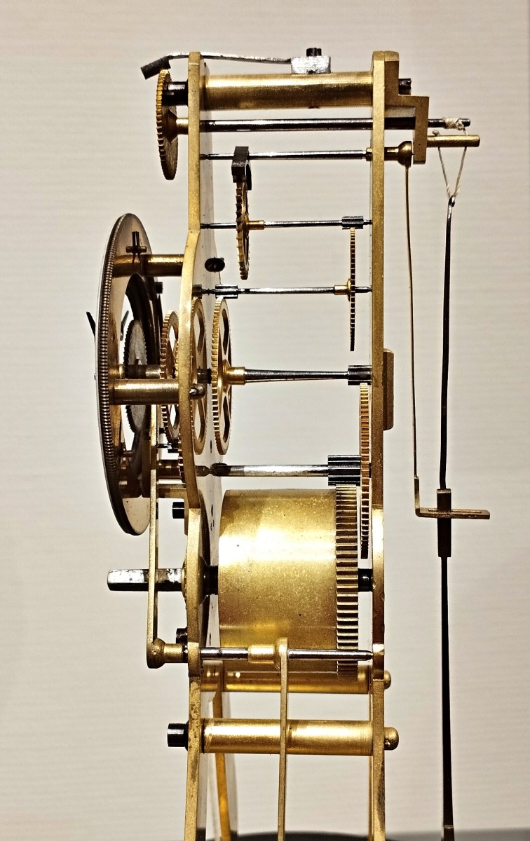 Skeleton Clock Making Napoleon III Alarm Clock. Honorable Mentions. Exhibitions Paris London-photo-6