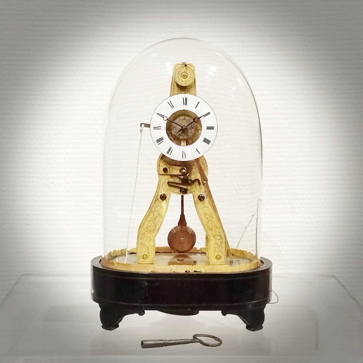 Skeleton Clock Making Napoleon III Alarm Clock. Honorable Mentions. Exhibitions Paris London