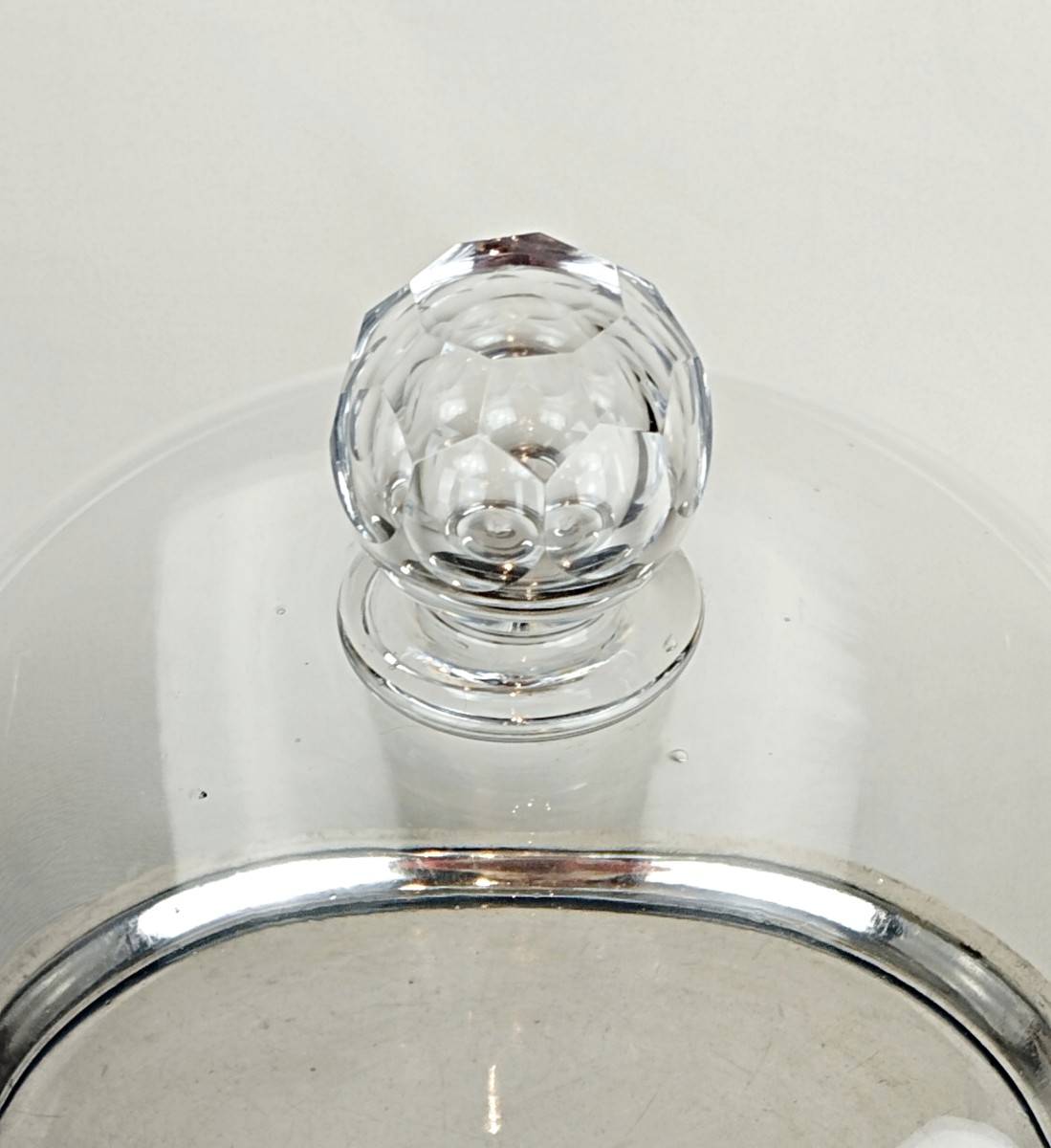 Charles Christofle Table Warmer With Bell, Silver-plated Metal And Crystal, 19th Century-photo-3