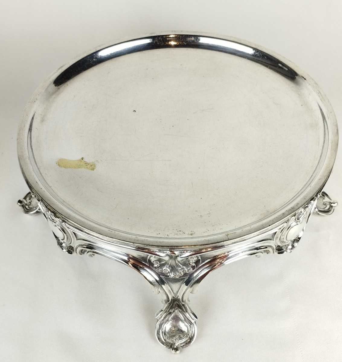 Charles Christofle Table Warmer With Bell, Silver-plated Metal And Crystal, 19th Century-photo-7