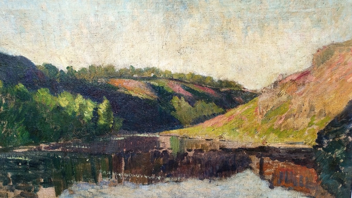 Eugène Alluaud, Creuse Valley, Fauvist Painting, Crozant School-photo-1