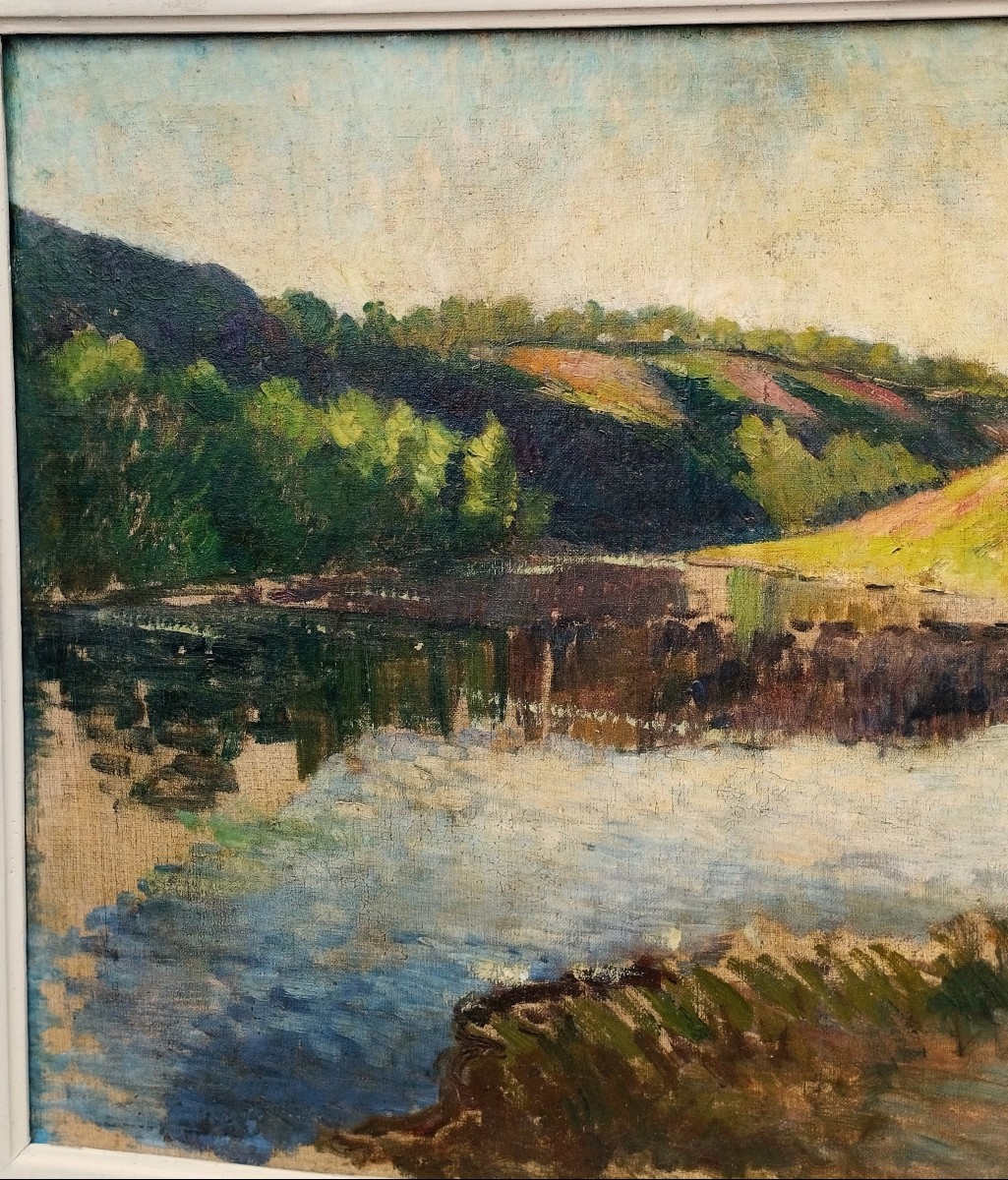 Eugène Alluaud, Creuse Valley, Fauvist Painting, Crozant School-photo-3
