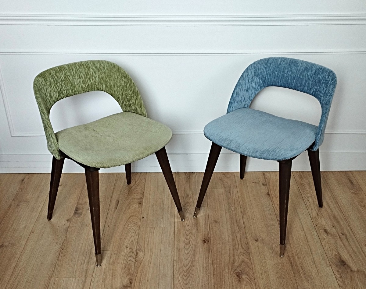 Pair Of "saarinen" Style Chairs, 1950s/60s Design-photo-3