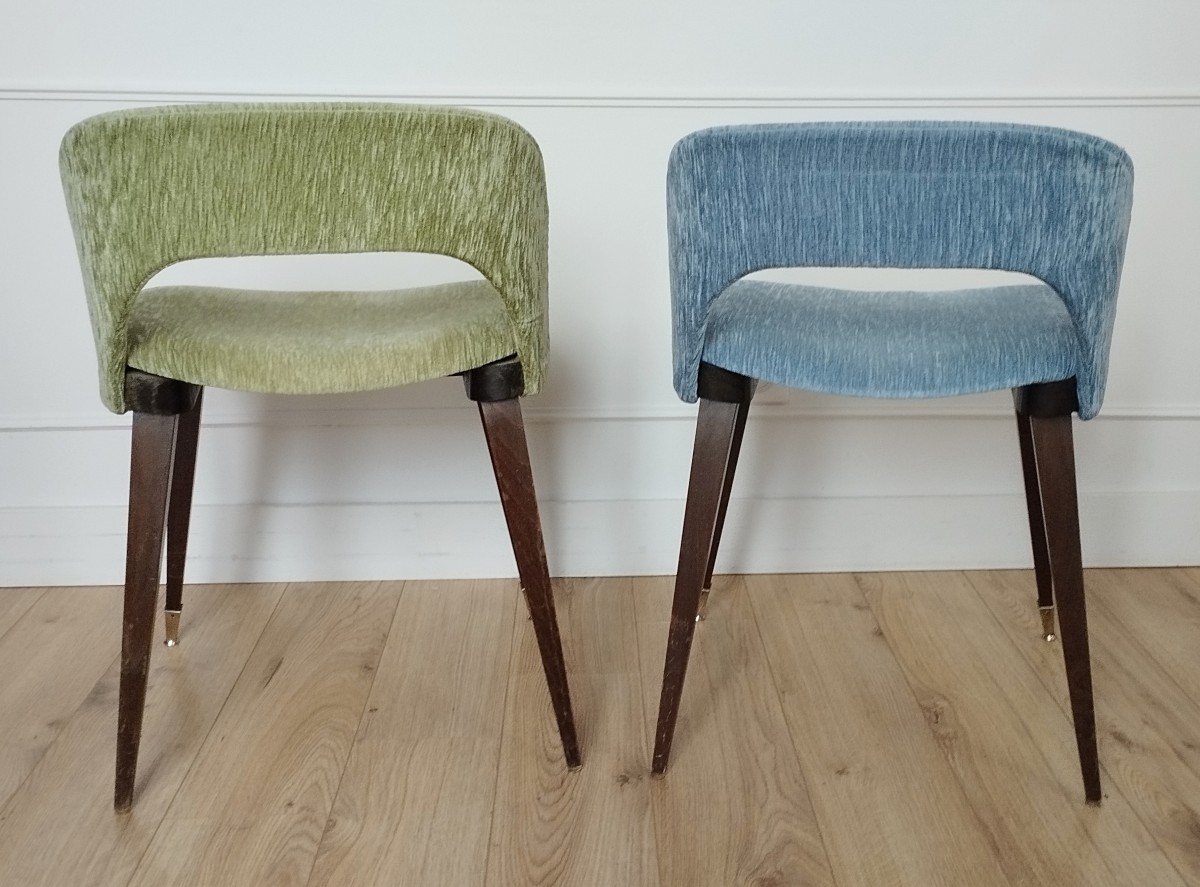 Pair Of "saarinen" Style Chairs, 1950s/60s Design-photo-1
