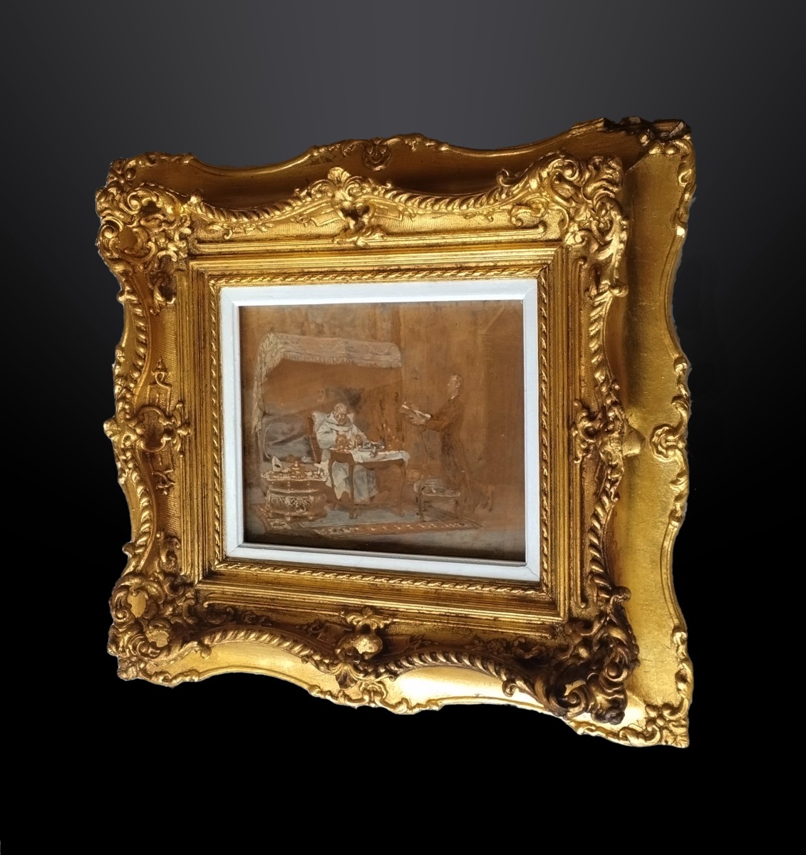 Lavis d'encre par Gustave Greux «Abstinence» -photo-5