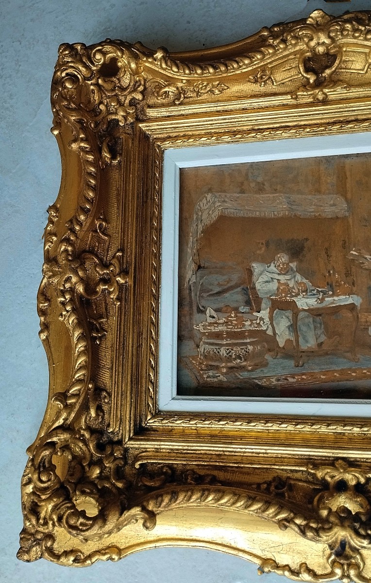 Lavis d'encre par Gustave Greux «Abstinence» -photo-6