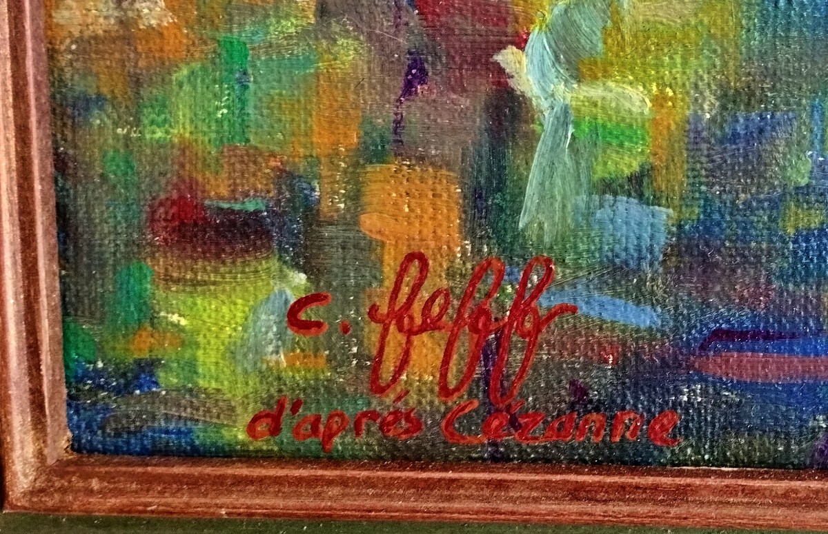 Catherine Feff After Paul Cézanne's "lake Annecy" -photo-3