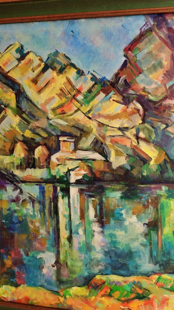 Catherine Feff After Paul Cézanne's "lake Annecy" -photo-1